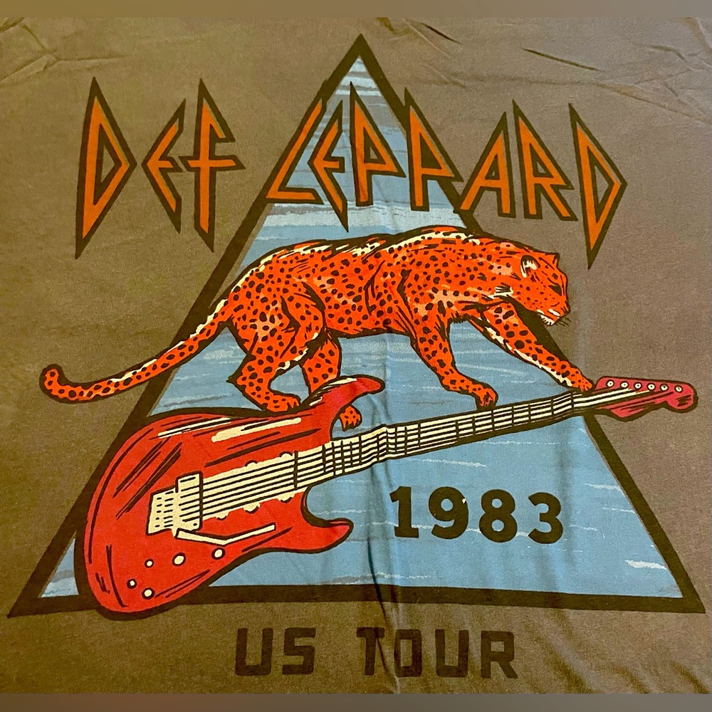 American Eagle Outfitters Oversized Graphic Def Leopard T-shirt